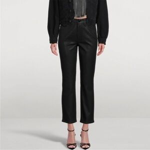 GOOD AMERICAN Good Classic Coated Straight Leg Jeans Size 4/27